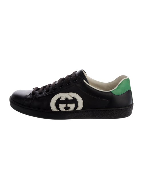 Gucci Interlocking G Logo Leather Sneakers
