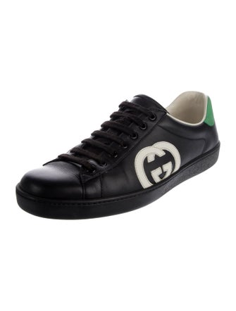 Gucci Interlocking G Logo Leather Sneakers