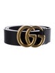 Gucci Double G Logo Leather Belt