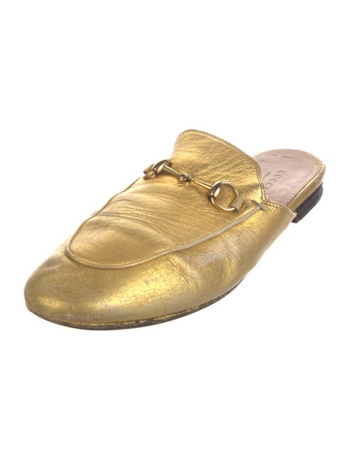 Gucci Horsebit Accent Leather Mules