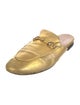 Gucci Horsebit Accent Leather Mules