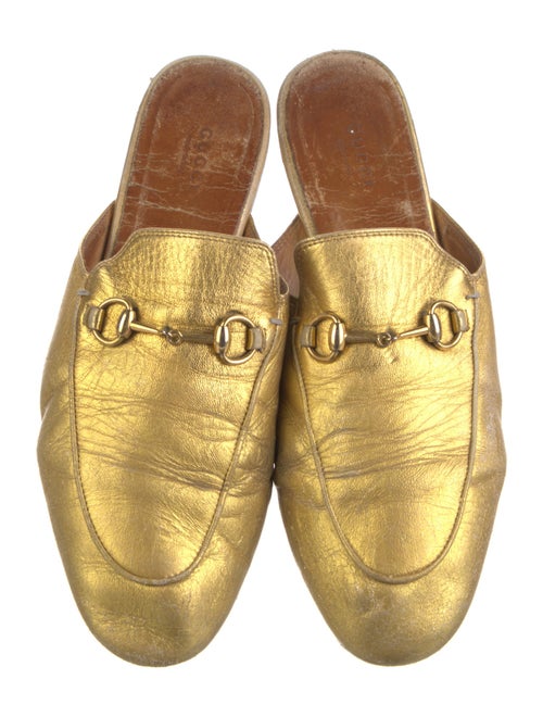 Gucci Horsebit Accent Leather Mules