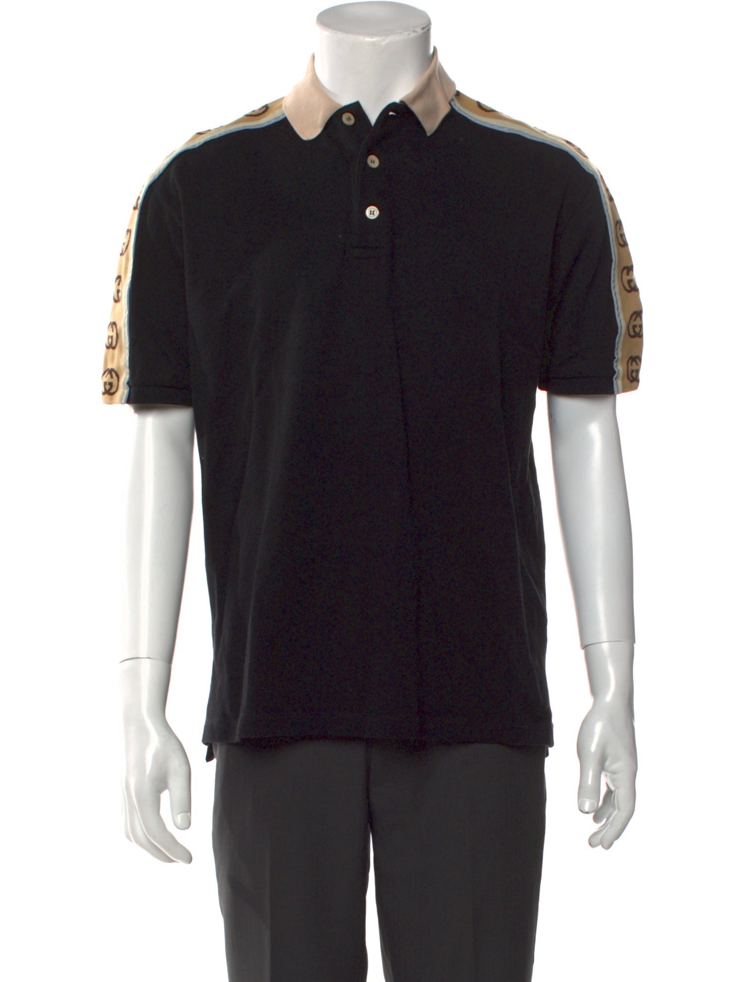Gucci Interlocking G Logo Collar Polo Shirt