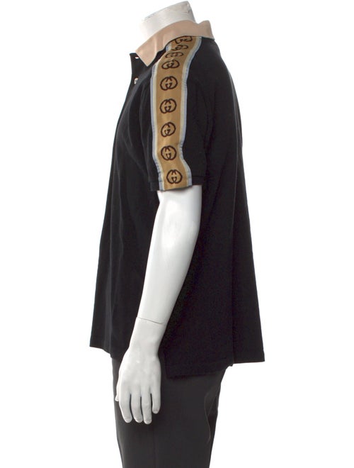Gucci Interlocking G Logo Collar Polo Shirt