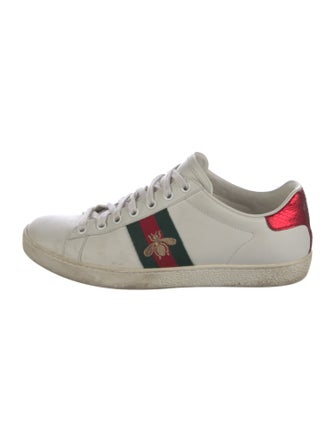 Gucci Leather Printed Sneakers