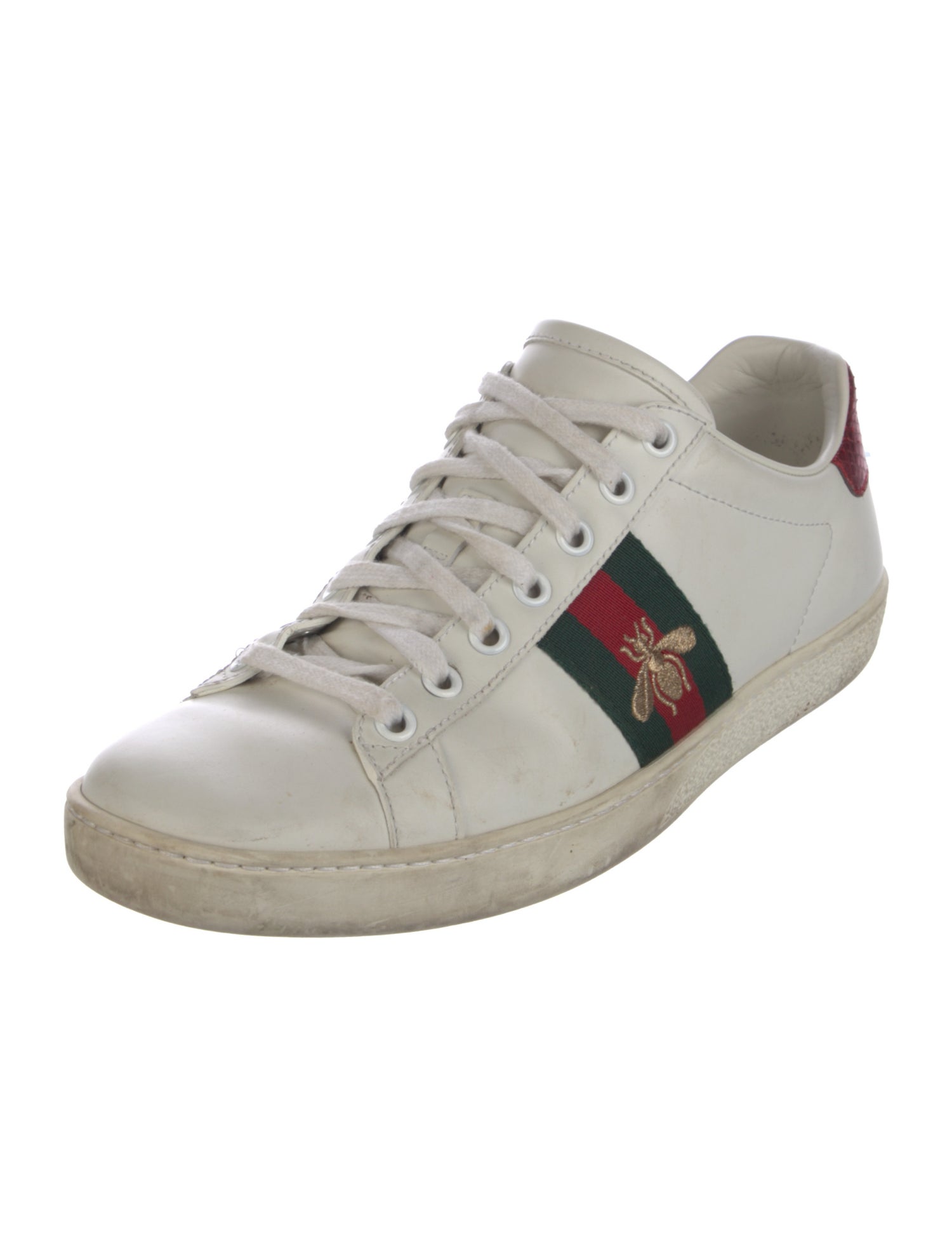 Gucci Leather Printed Sneakers