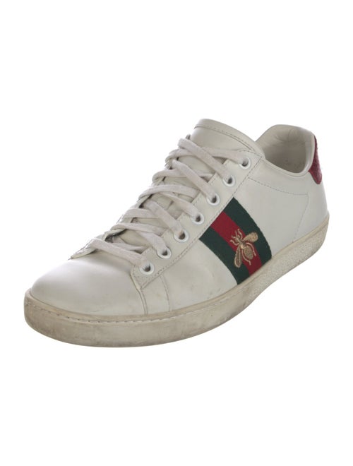 Gucci Leather Printed Sneakers