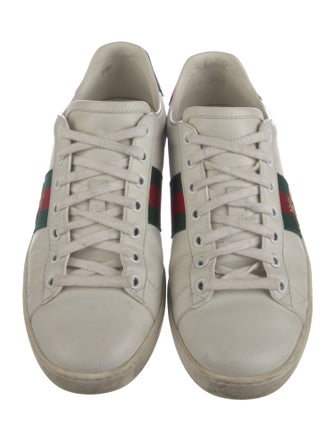 Gucci Leather Printed Sneakers