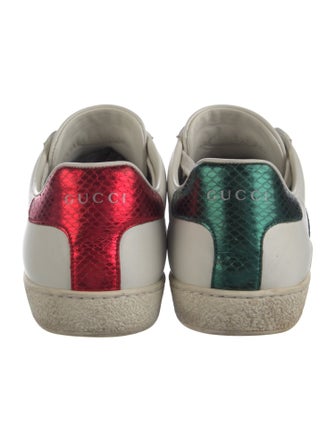 Gucci Leather Printed Sneakers