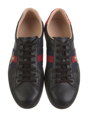Gucci Sylvie Web Accent Leather Sneakers