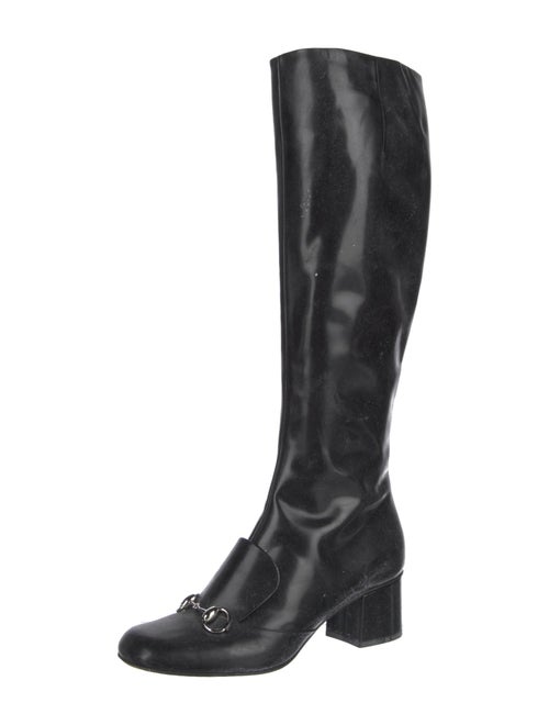 Gucci Horsebit Accent Patent Leather Boots