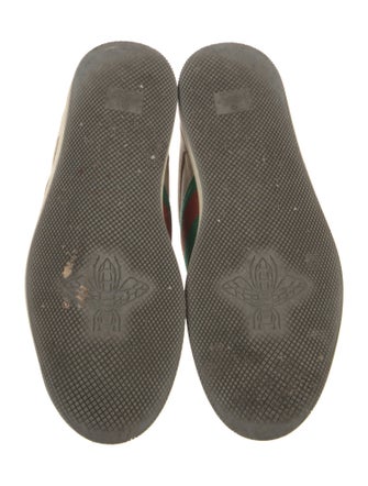 Gucci Web Accent Leather Sneakers