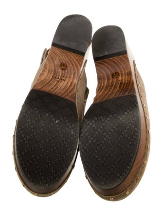 Gucci Horsebit Accent Suede Slingback Flats