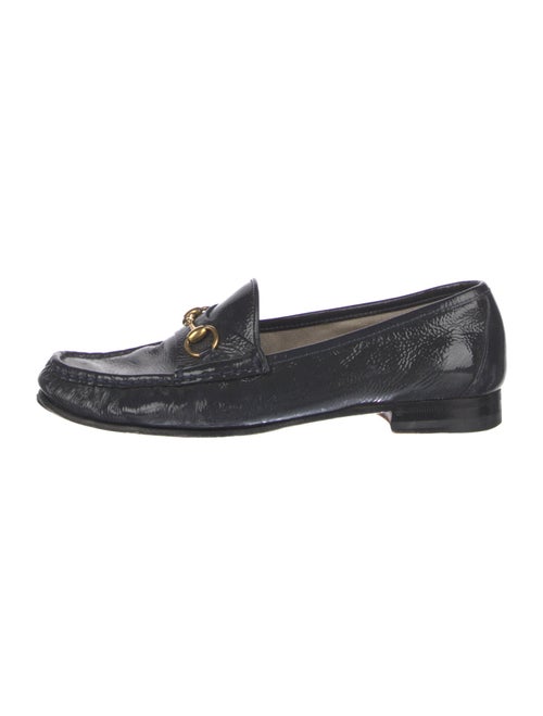 Gucci Horsebit Accent Patent Leather Loafers