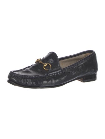 Gucci Horsebit Accent Patent Leather Loafers