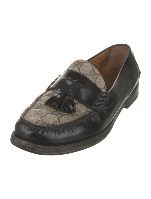 Gucci GG Supreme Leather Dress Loafers