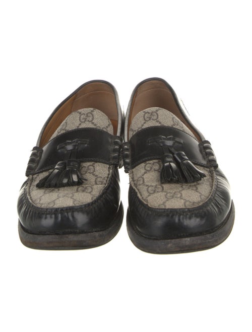 Gucci GG Supreme Leather Dress Loafers