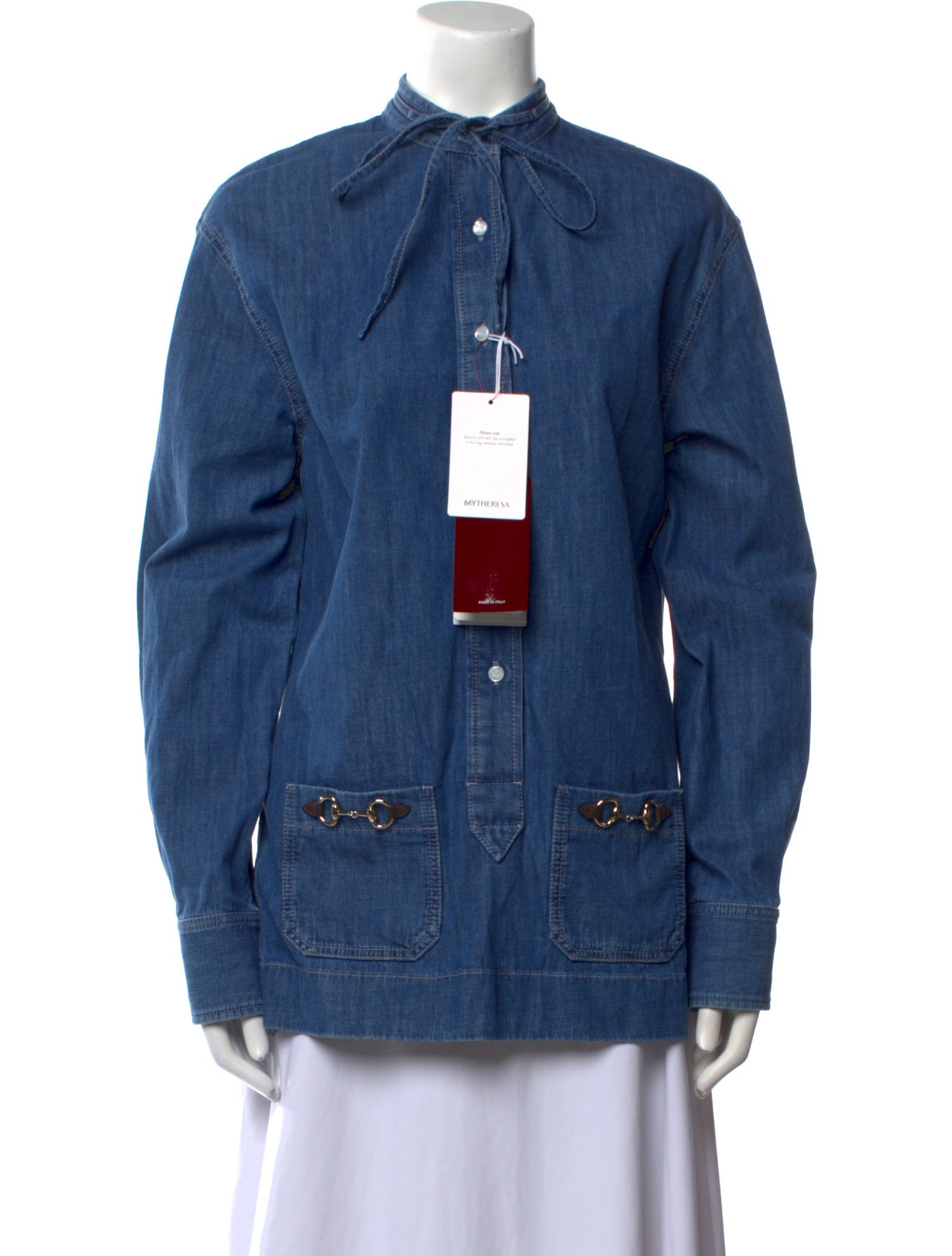 Gucci 2025 Tie Neck Tunic w/ Tags