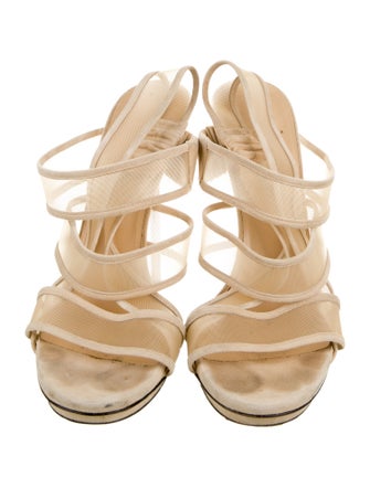 Gucci Mesh Slingback Sandals