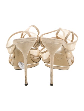 Gucci Mesh Slingback Sandals