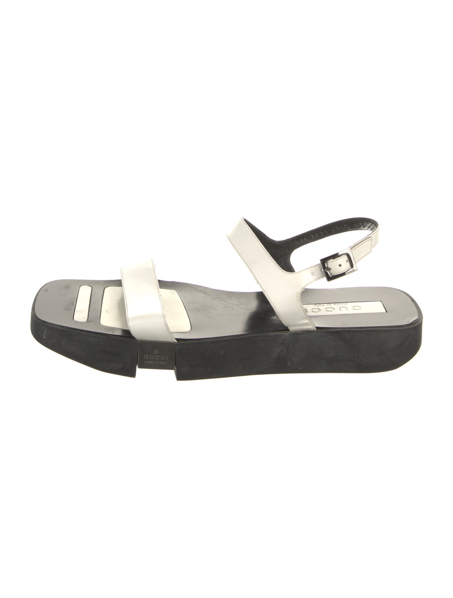 Gucci Leather Slingback Sandals