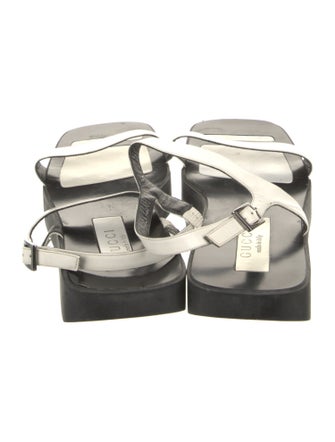 Gucci Leather Slingback Sandals