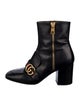 Gucci Web Accent Leather Boots