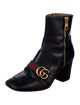 Gucci Web Accent Leather Boots