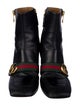 Gucci Web Accent Leather Boots