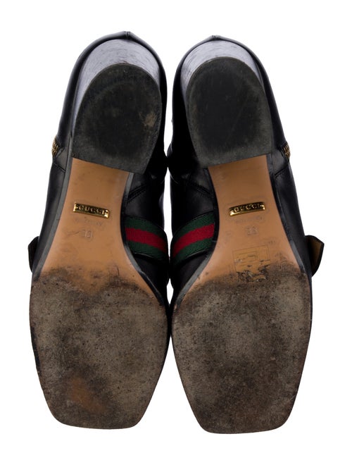 Gucci Web Accent Leather Boots