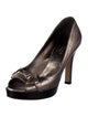 Gucci Horsebit Accent Leather Pumps