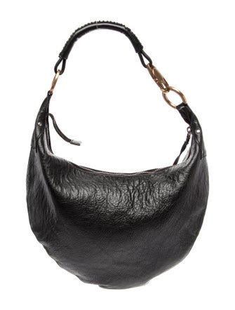 Gucci Leather Half Moon Hobo