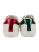 Gucci Leather Animal Print Sneakers
