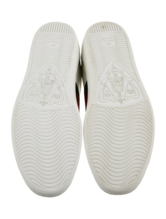 Gucci Leather Animal Print Sneakers