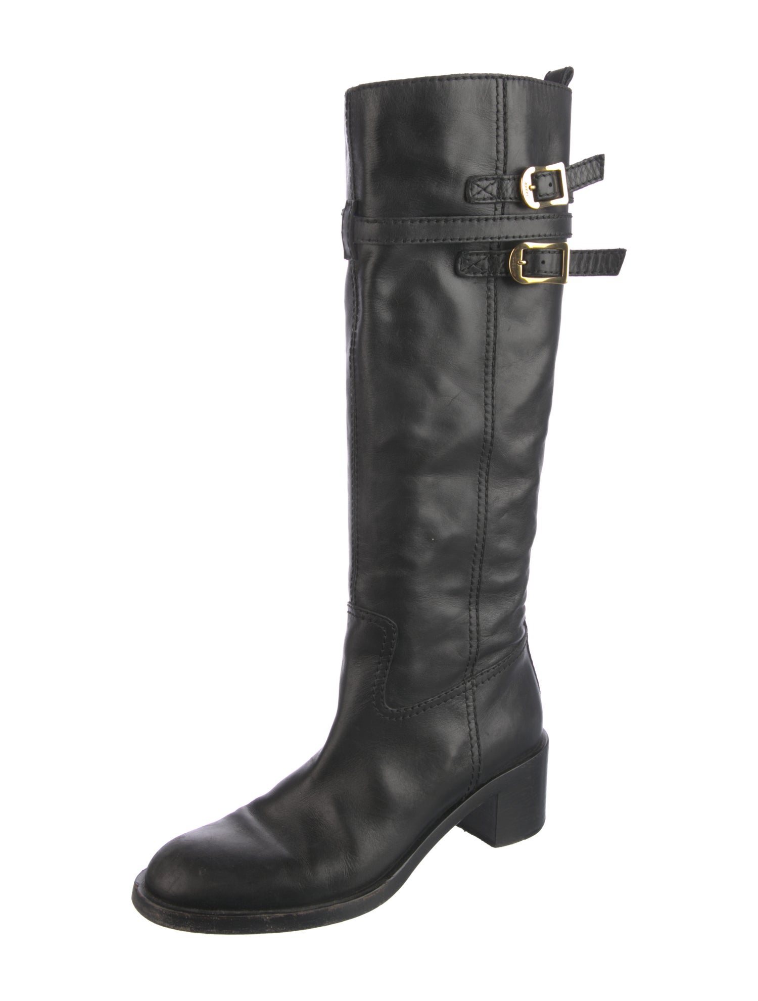 Gucci Leather Riding Boots