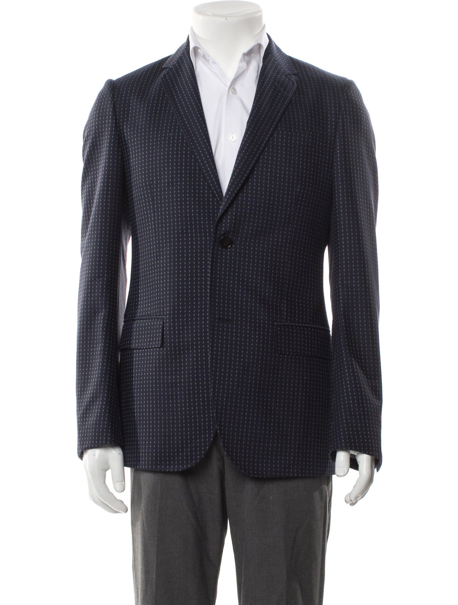 Gucci Wool Polka Dot Print Blazer