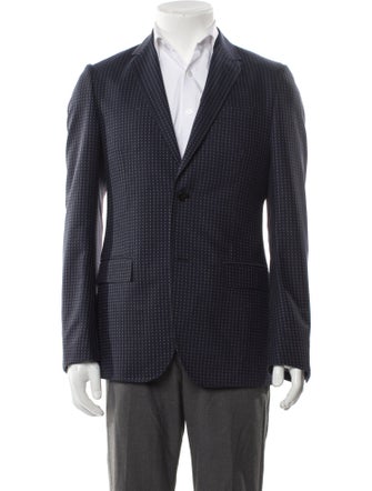 Gucci Wool Polka Dot Print Blazer