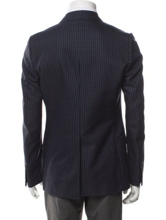 Gucci Wool Polka Dot Print Blazer