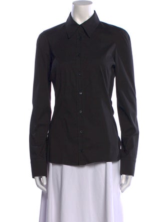 Gucci Long Sleeve Button-Up Top