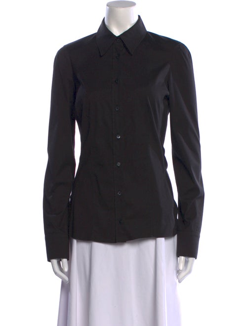 Gucci Long Sleeve Button-Up Top