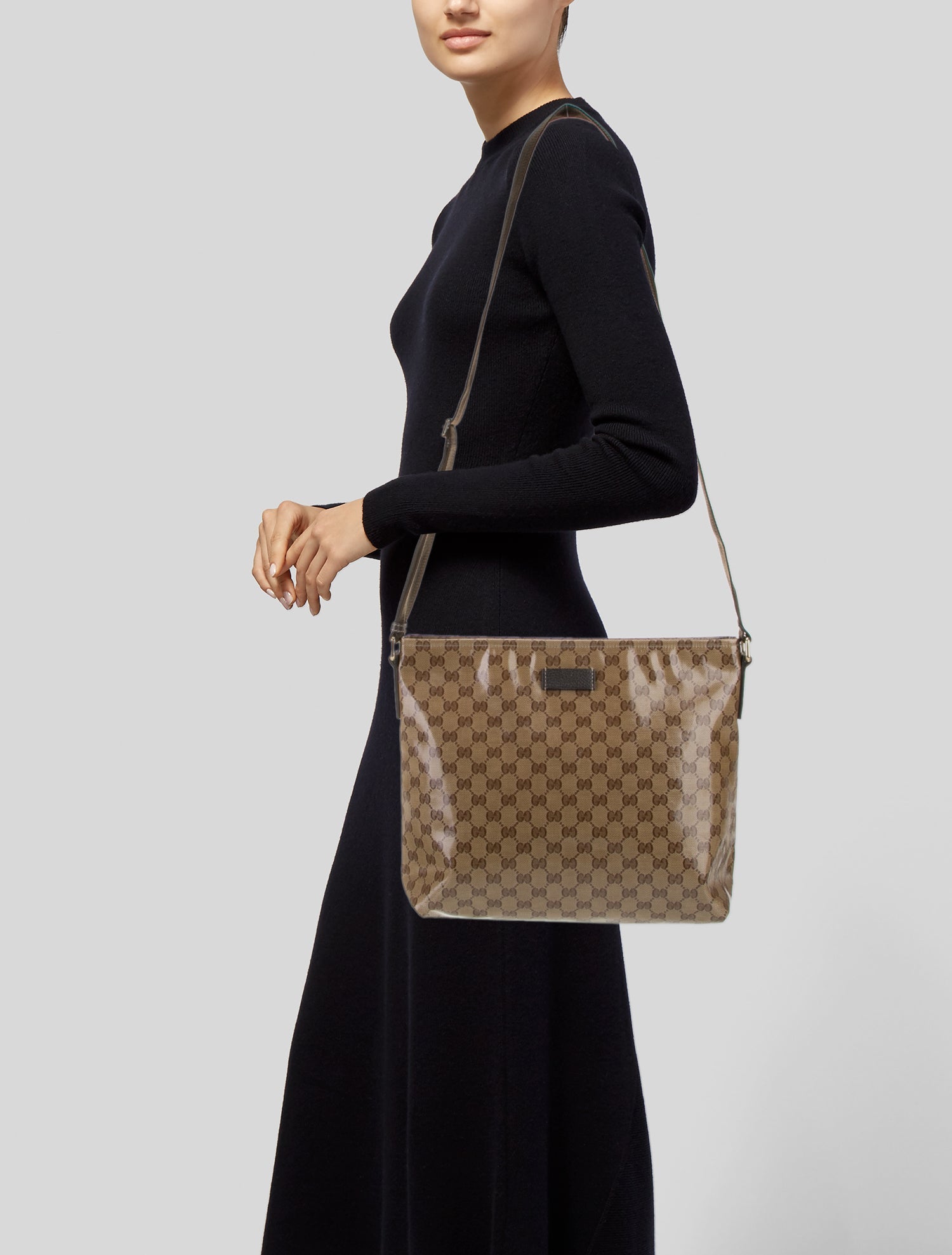 Gucci GG Crystal Messenger Bag Vintage