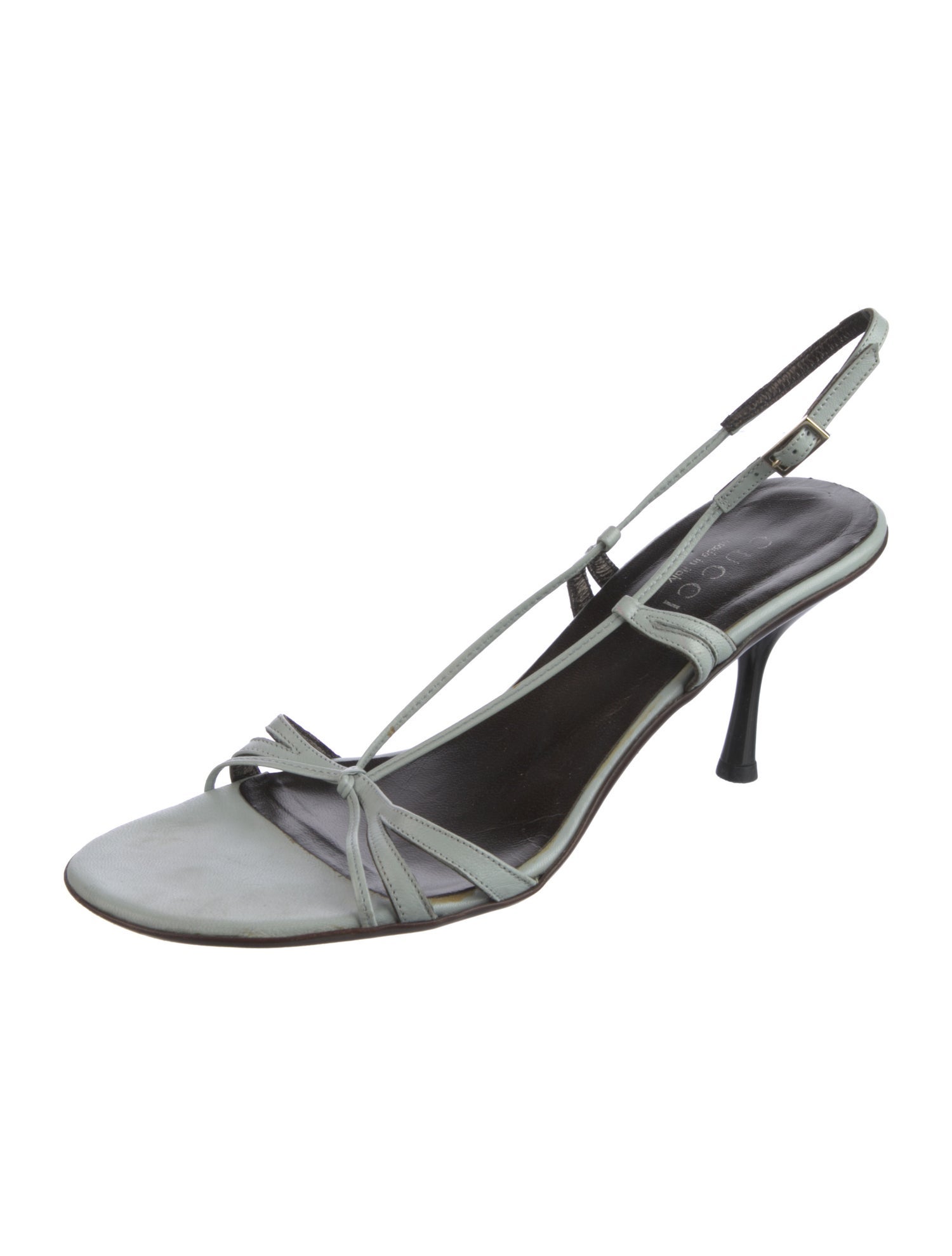 Gucci Leather Slingback Sandals