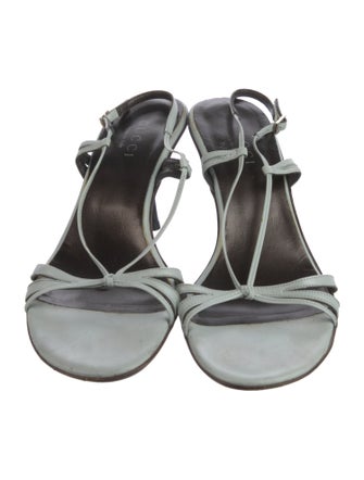 Gucci Leather Slingback Sandals