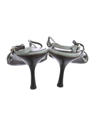 Gucci Leather Slingback Sandals