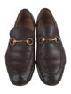 Gucci Web Accent Leather Dress Loafers