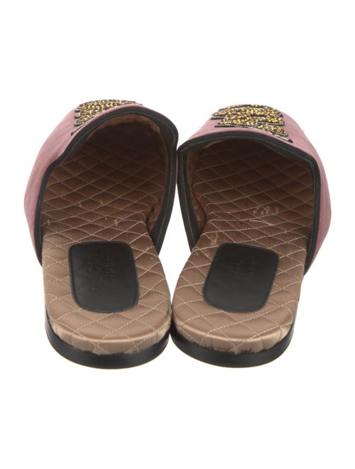 Gucci Velvet Animal Print Slippers