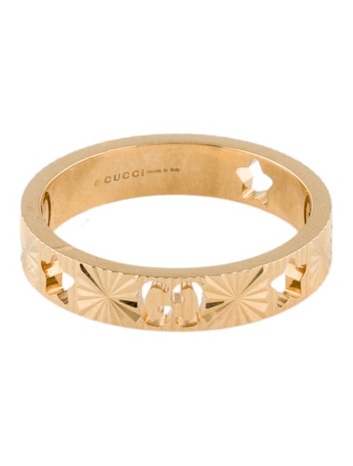 Gucci 18K Icon Star & Double G Band Ring