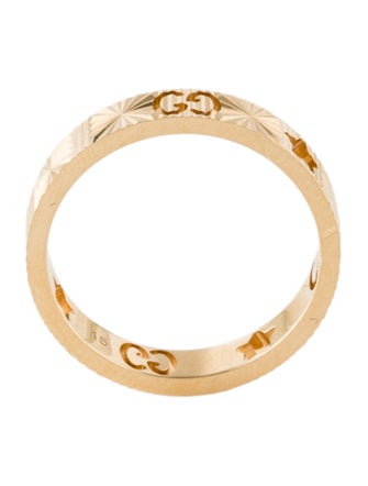 Gucci 18K Icon Star & Double G Band Ring