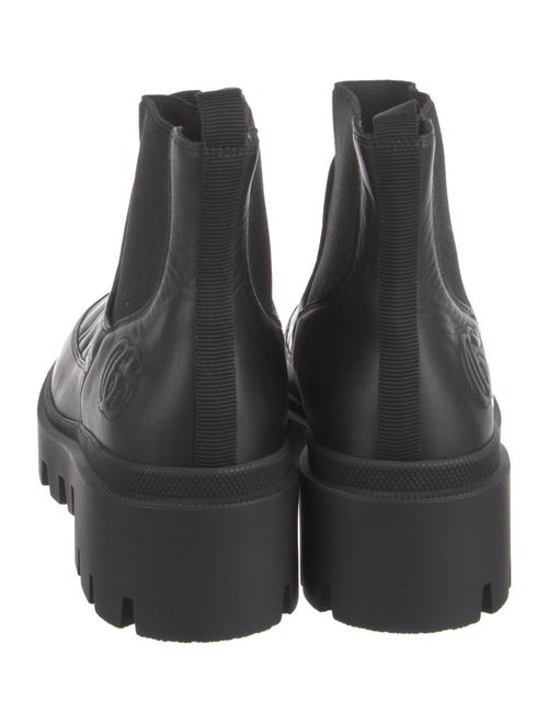 Gucci Double G Logo Leather Chelsea Boots