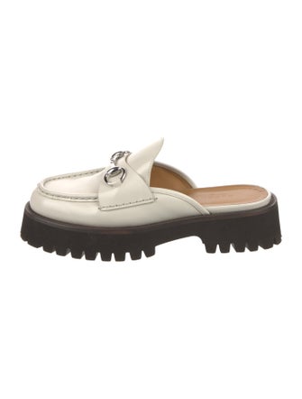 Gucci Horsebit Accent Leather Mules